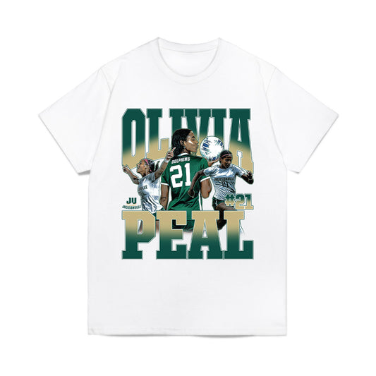 Jacksonville - NCAA Women's Soccer : Olivia Peal - Collage Comfort Colors T-Shirt-0