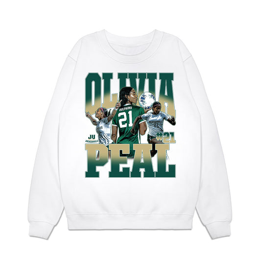 Jacksonville - NCAA Women's Soccer : Olivia Peal - Collage Premium Crewneck Sweatshirt-0