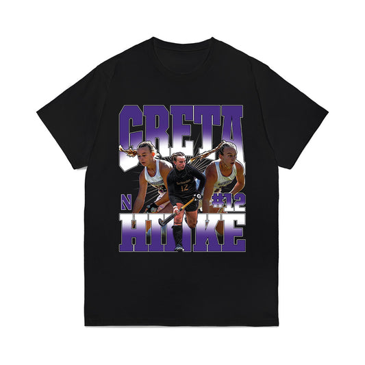 Northwestern - NCAA Women's Field Hockey : Greta Hinke - Collage Comfort Colors T-Shirt-0