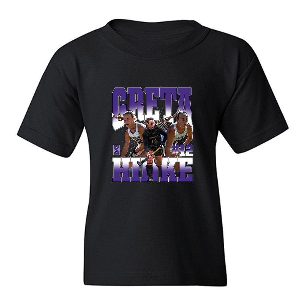 Northwestern - NCAA Women's Field Hockey : Greta Hinke - Collage Youth T-Shirt-0