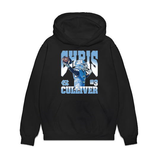 UNC - NCAA Football : Chris Culliver - Collage Premium Hooded Sweatshirt-0