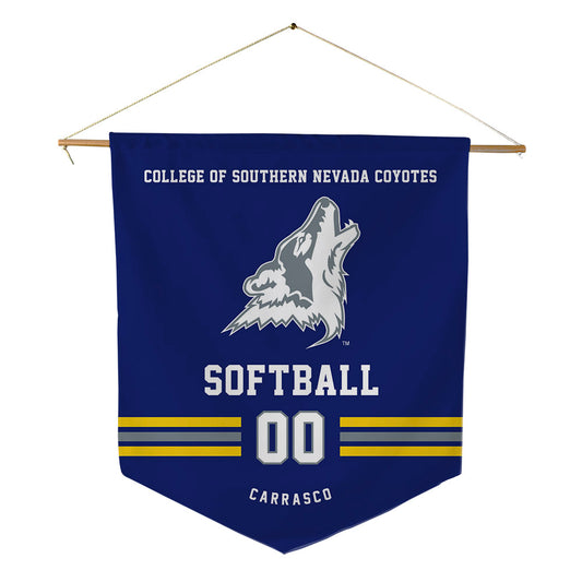 Southern Nevada - NCAA Softball : Nicole Carrasco - Pennant - 18" x 21"-0