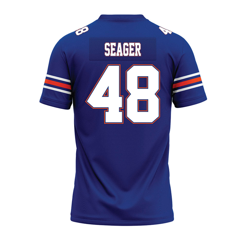Florida - NCAA Football : Erich Seager - Blue Premium Football Jersey-1