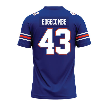 Florida - NCAA Football : Jaden Edgecombe - Blue Premium Football Jersey-1