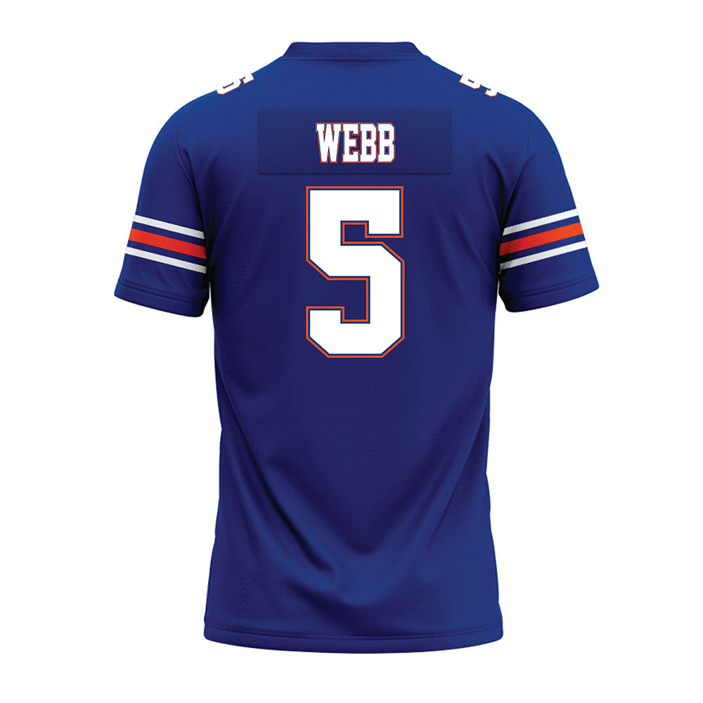 Florida - NCAA Football : Treyaun Webb - Blue Premium Football Jersey-1