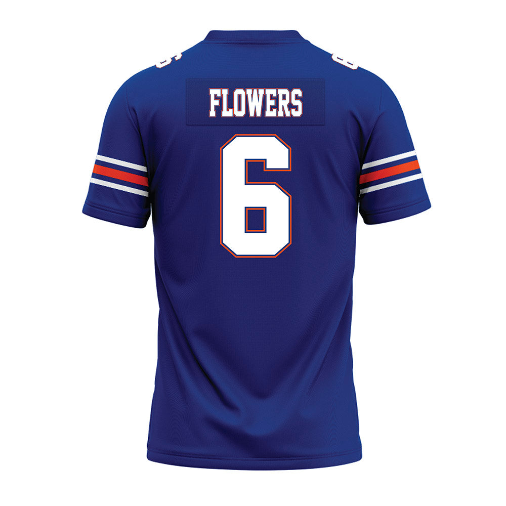 Florida - NCAA Football : Jvari Flowers - Blue Premium Football Jersey-1