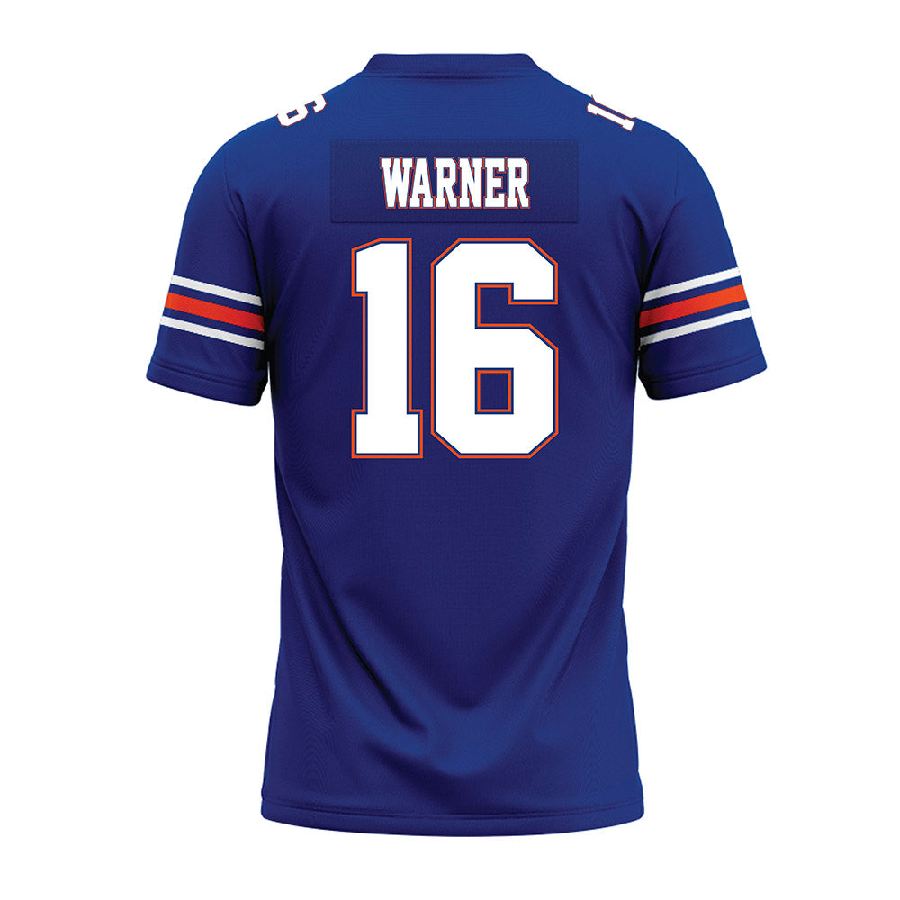 Florida - NCAA Football : Aidan Warner - Blue Premium Football Jersey-1
