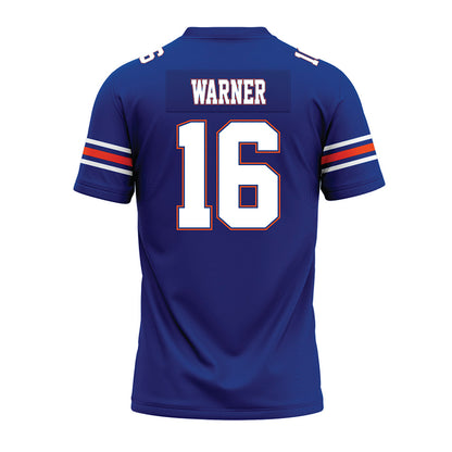 Florida - NCAA Football : Aidan Warner - Blue Premium Football Jersey-1