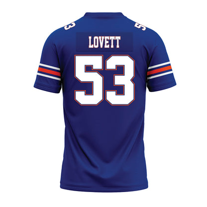 Florida - NCAA Football : Bryce Lovett - Blue Premium Football Jersey-1