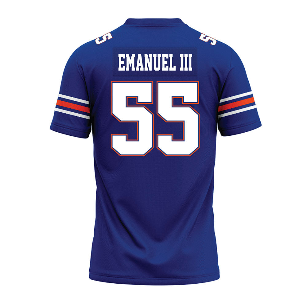 Florida - NCAA Football : Charles Emanuel III - Blue Premium Football Jersey-1