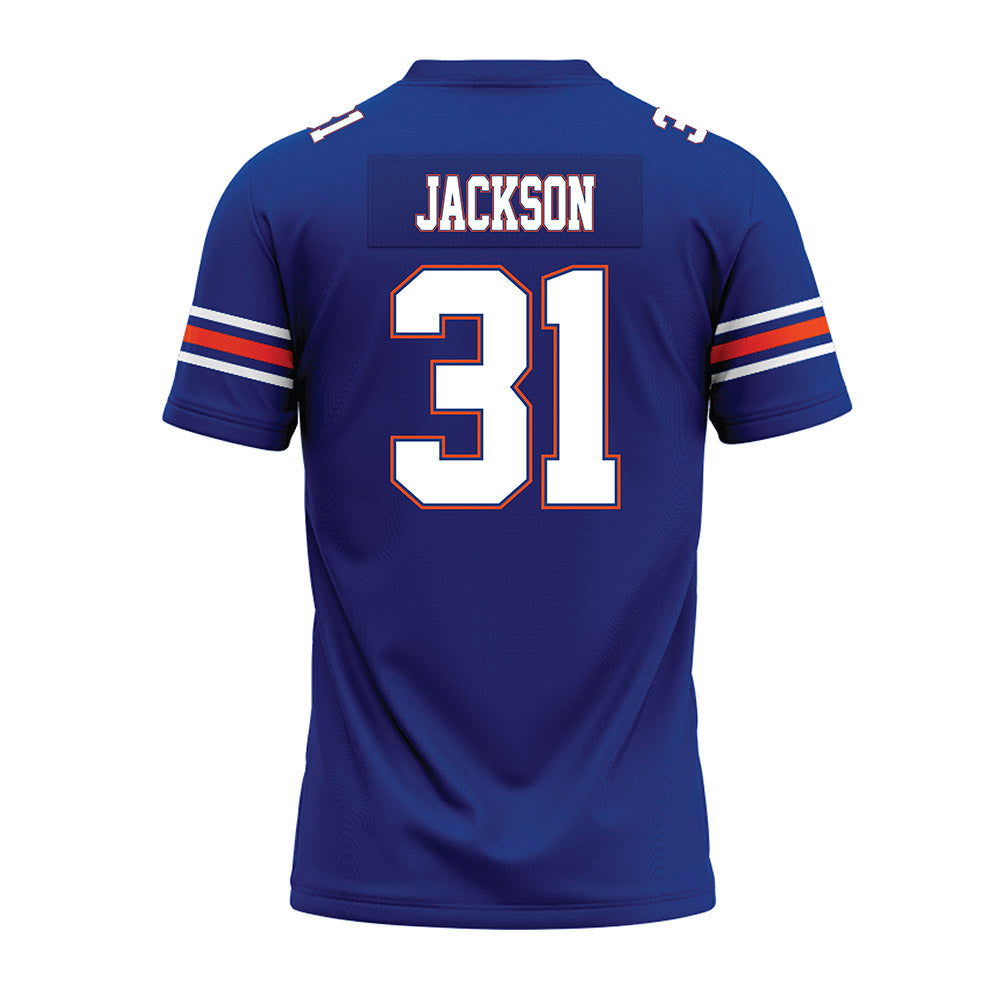 Florida - NCAA Football : Evan Jackson - Blue Premium Football Jersey-1