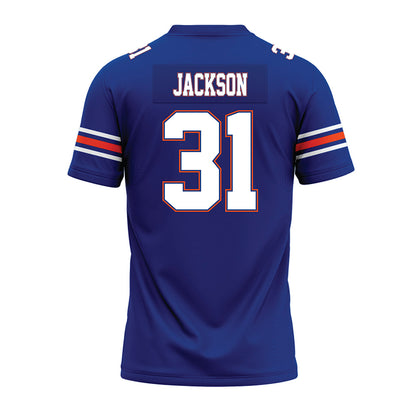 Florida - NCAA Football : Evan Jackson - Blue Premium Football Jersey-1