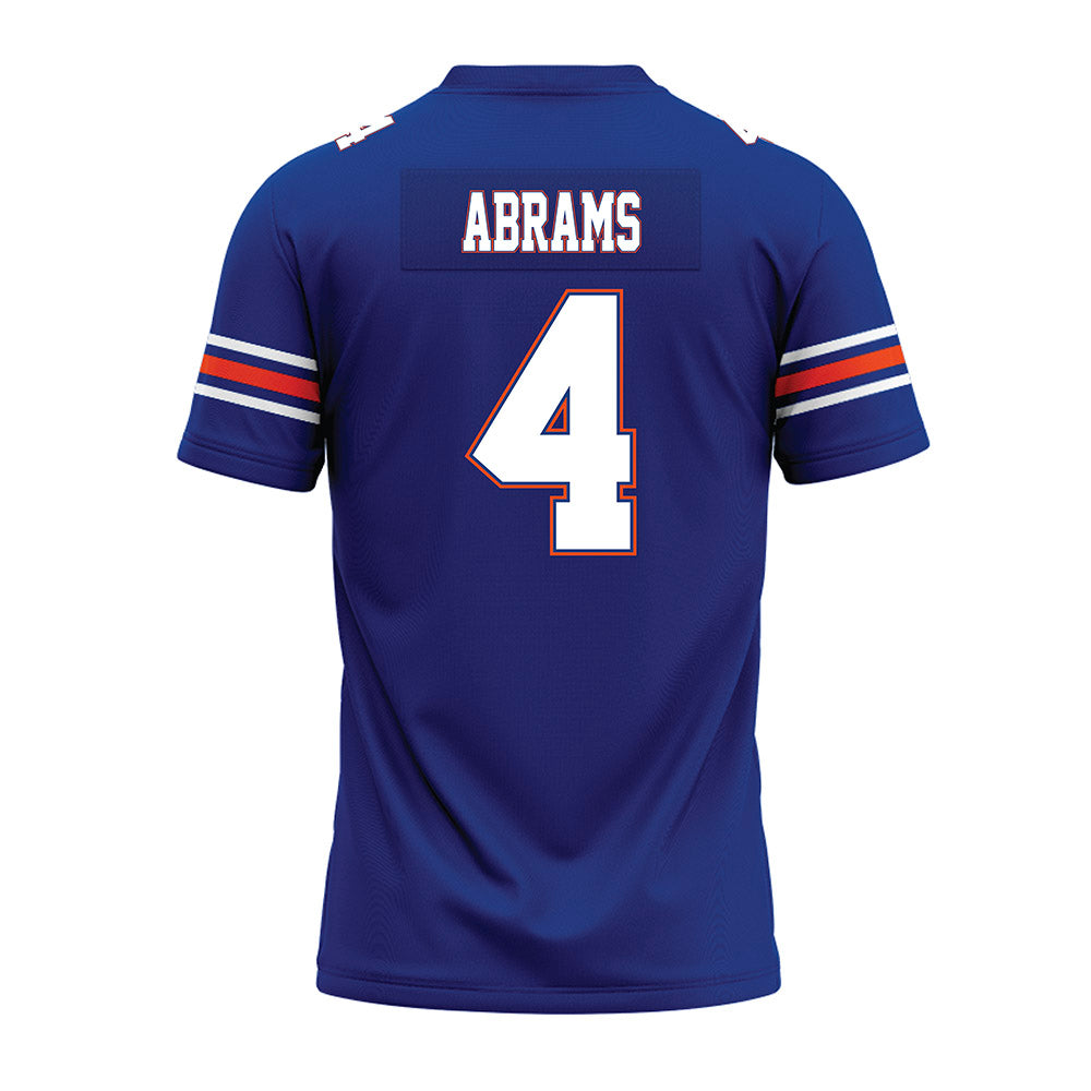 Florida - NCAA Football : TJ Abrams - Blue Premium Football Jersey-1