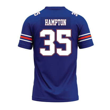 Florida - NCAA Football : DeBraun Hampton - Blue Premium Football Jersey-1