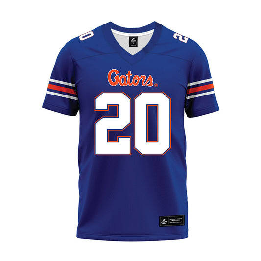 Florida - NCAA Football : Waltez Duke Clark - Blue Premium Football Jersey-0