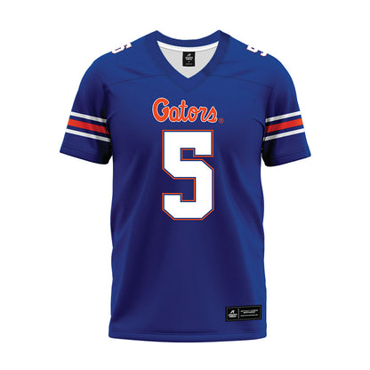 Florida - NCAA Football : Treyaun Webb - Blue Premium Football Jersey-0