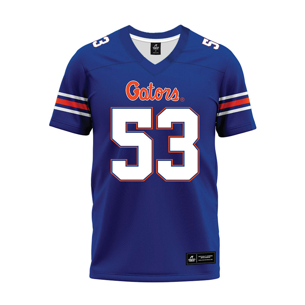 Florida - NCAA Football : Bryce Lovett - Blue Premium Football Jersey-0