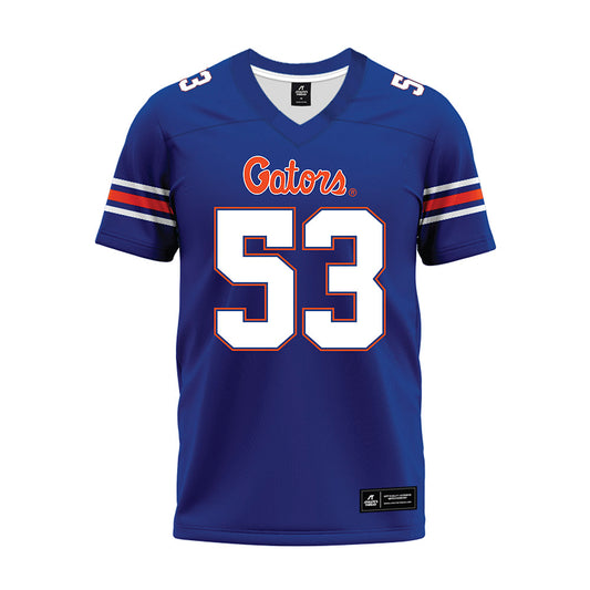 Florida - NCAA Football : Bryce Lovett - Blue Premium Football Jersey-0