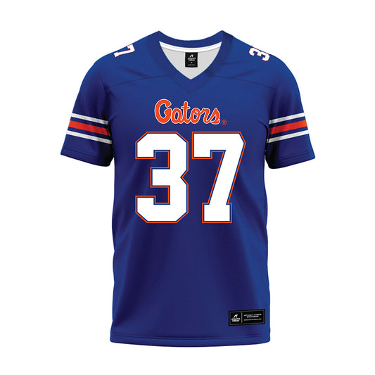 Florida - NCAA Football : Tyler Waxman - Blue Premium Football Jersey-0
