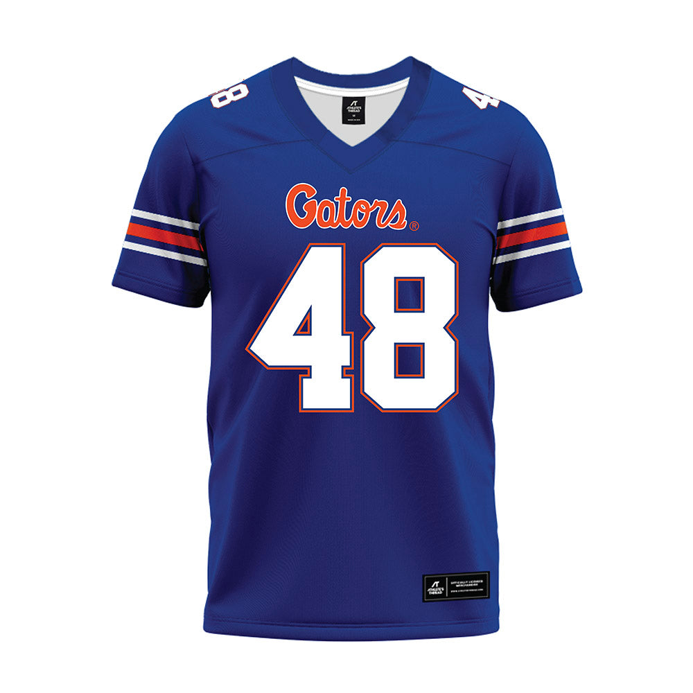 Florida - NCAA Football : Erich Seager - Blue Premium Football Jersey-0