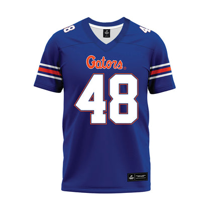 Florida - NCAA Football : Erich Seager - Blue Premium Football Jersey-0