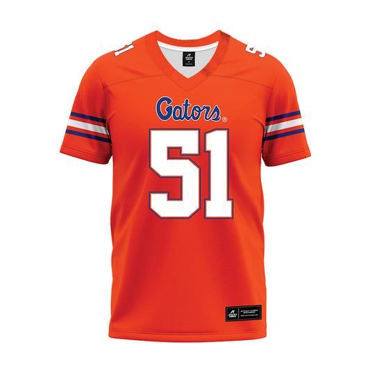 Florida - NCAA Football : Tyler Chukuyem - Orange Premium Football Jersey-0