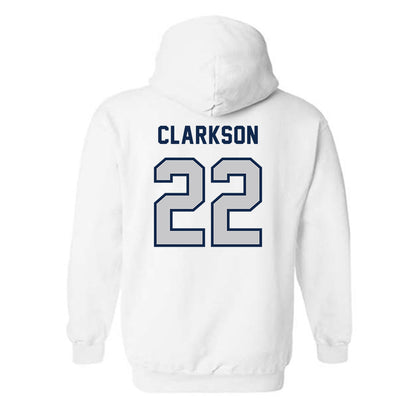 Dickinson State - NCAA Women's Basketball : Jada Clarkson - Classic Shersey Hooded Sweatshirt-1