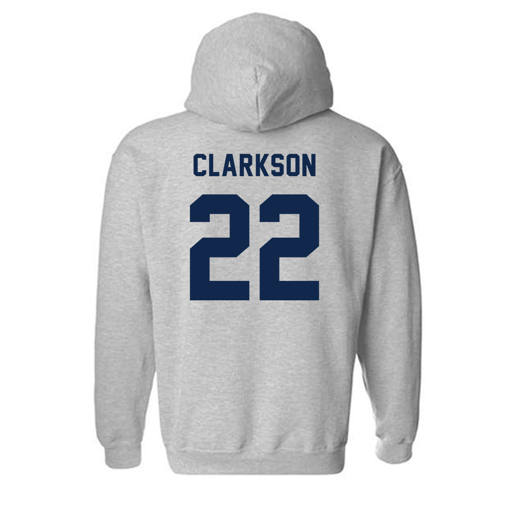 Dickinson State - NCAA Women's Basketball : Jada Clarkson - Classic Shersey Hooded Sweatshirt-1