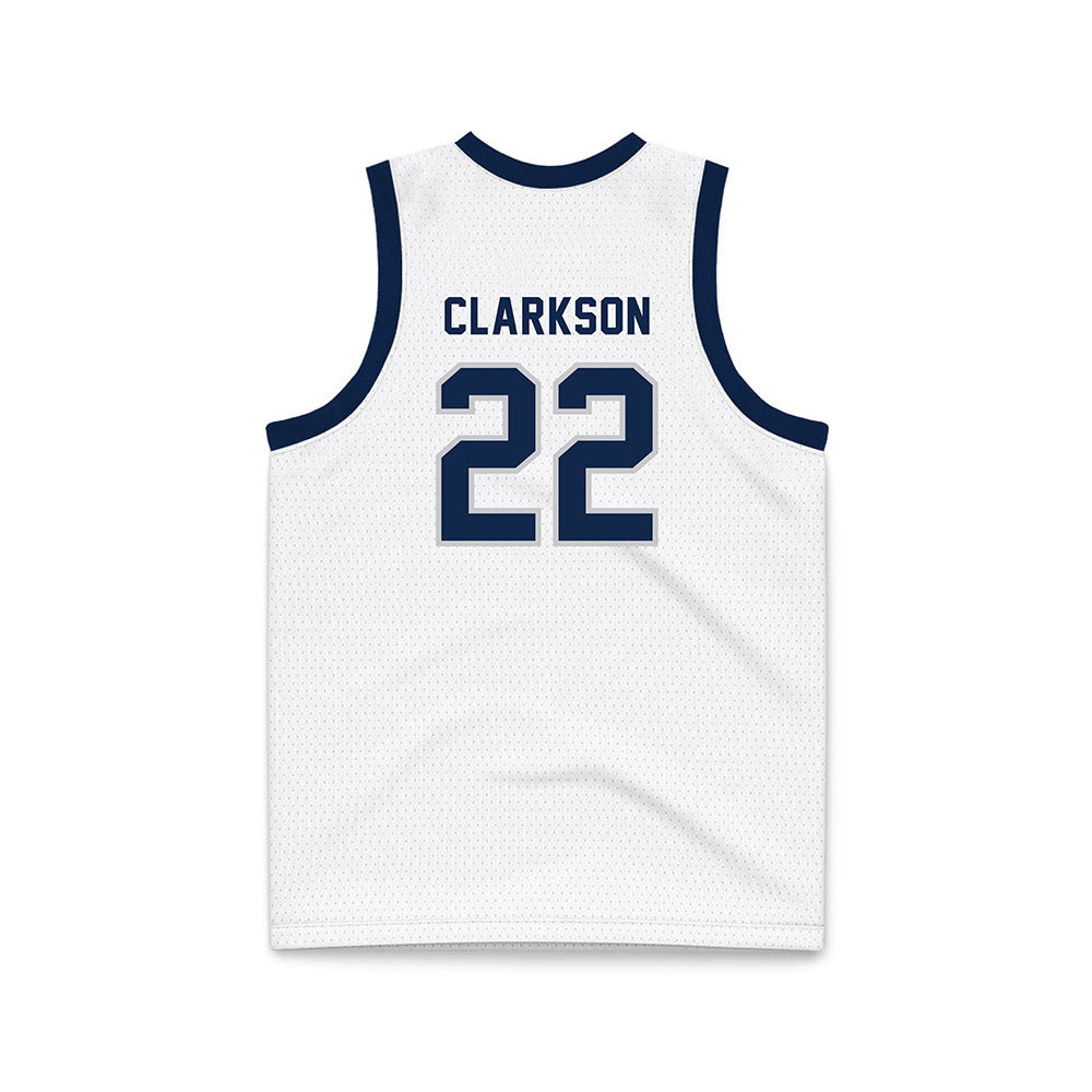 Dickinson State - NCAA Women's Basketball : Jada Clarkson - White Basketball Jersey-1