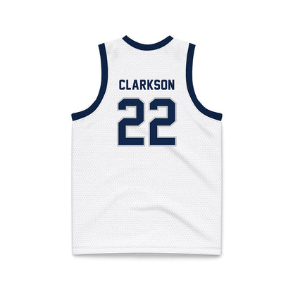 Dickinson State - NCAA Women's Basketball : Jada Clarkson - White Basketball Jersey-1
