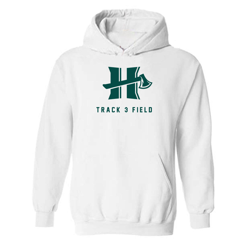 Humboldt State - NCAA Men's Track & Field : Damian Greenwood - Classic Shersey Hooded Sweatshirt-0