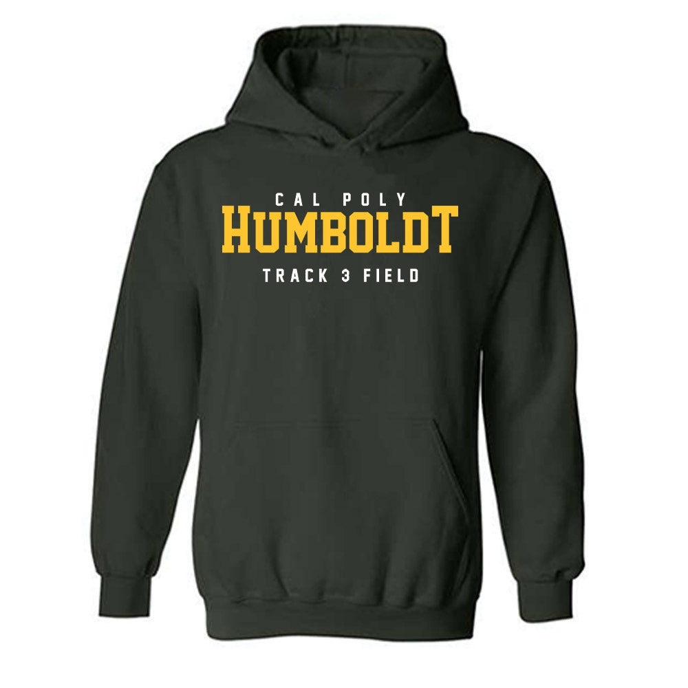 Humboldt State - NCAA Men's Track & Field : Damian Greenwood - Classic Shersey Hooded Sweatshirt-0