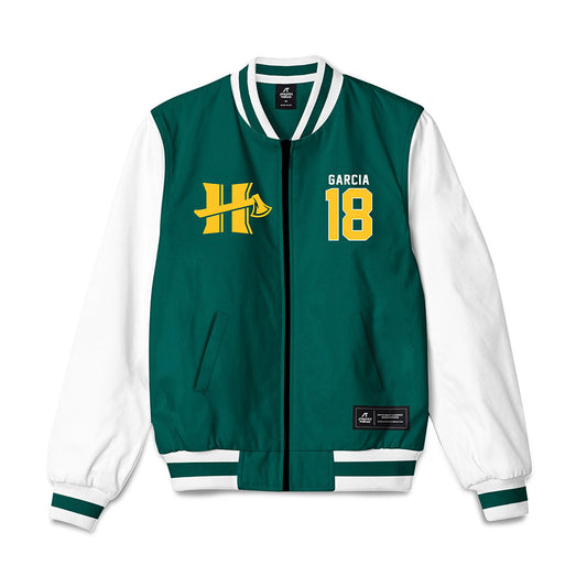 Humboldt State - NCAA Softball : Ashley Garcia - Bomber Jacket-0