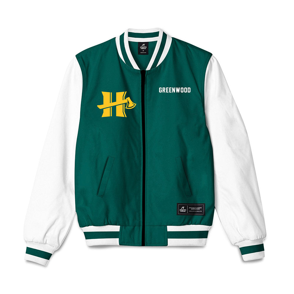 Humboldt State - NCAA Men's Track & Field : Damian Greenwood - Bomber Jacket-0