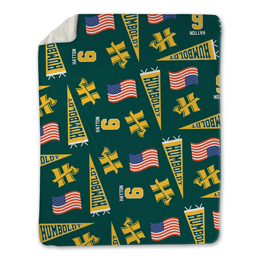 Humboldt State - NCAA Softball : Mason Hatton - USA Blanket-0