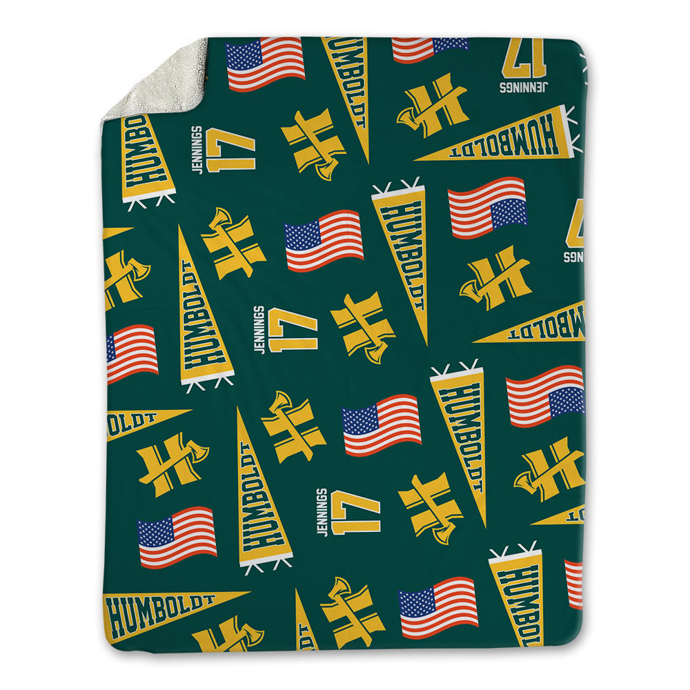 Humboldt State - NCAA Women's Volleyball : Tatyana Jennings - USA Blanket-0