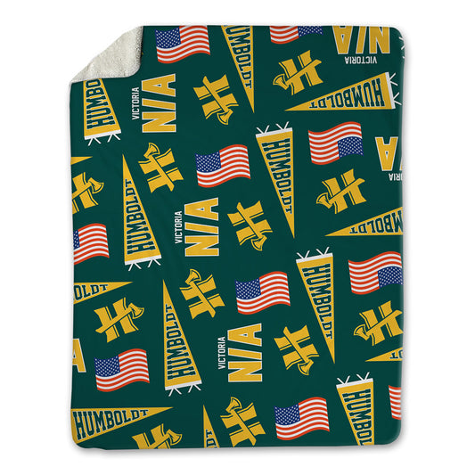 Humboldt State - NCAA Wrestling : Jayson Victoria - USA Blanket-0