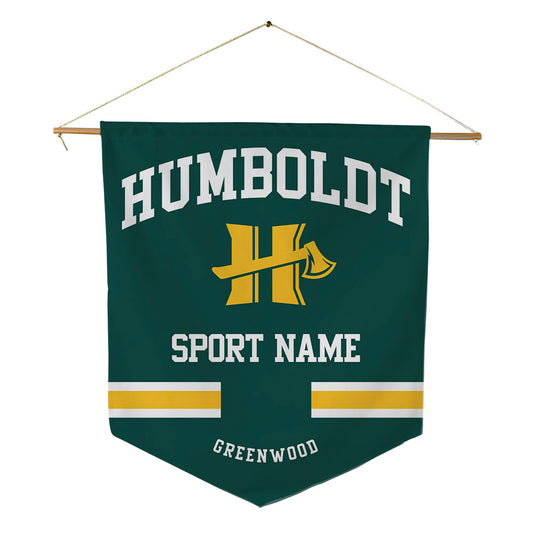 Humboldt State - NCAA Men's Track & Field : Damian Greenwood - Pennant - 18" x 21"-0
