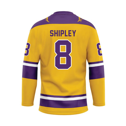 Minn. St. - NCAA Women's Ice Hockey : Bella Shipley - Gold Hockey Jersey-1