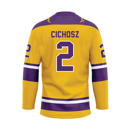 Minn. St. - NCAA Women's Ice Hockey : Mika Cichosz - Gold Hockey Jersey-1