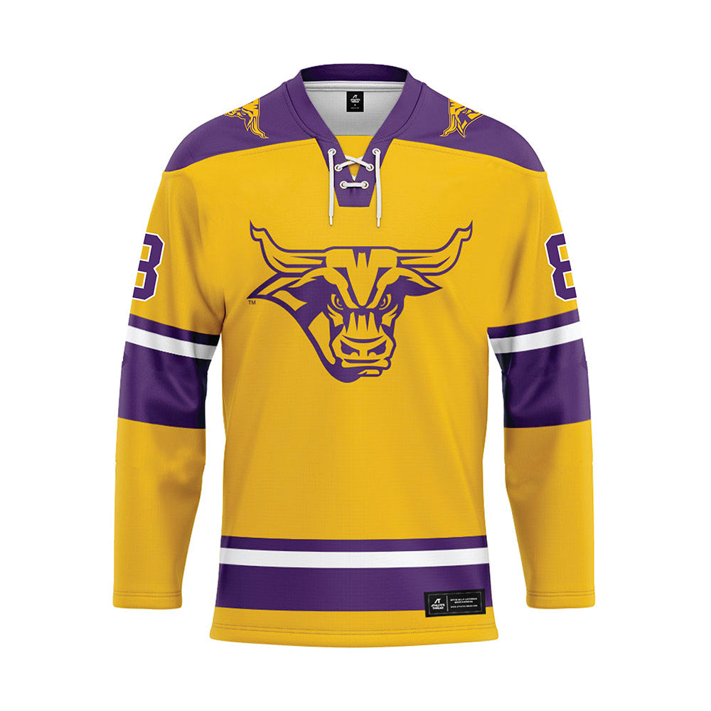 Minn. St. - NCAA Women's Ice Hockey : Bella Shipley - Gold Hockey Jersey-0