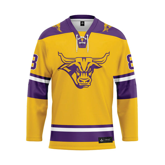Minn. St. - NCAA Women's Ice Hockey : Bella Shipley - Gold Hockey Jersey-0