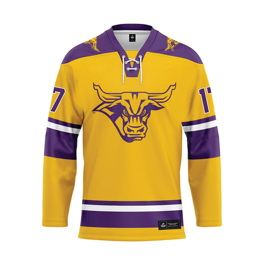 Minn. St. - NCAA Women's Ice Hockey : Lauren Zawoyski - Gold Hockey Jersey-0