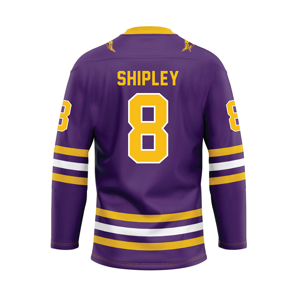 Minn. St. - NCAA Women's Ice Hockey : Bella Shipley - Purple Hockey Jersey-1