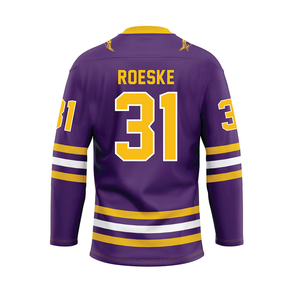 Minn. St. - NCAA Women's Ice Hockey : Kaydence Roeske - Purple Hockey Jersey-1