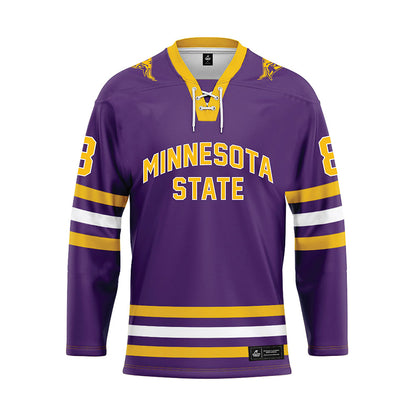 Minn. St. - NCAA Women's Ice Hockey : Bella Shipley - Purple Hockey Jersey-0