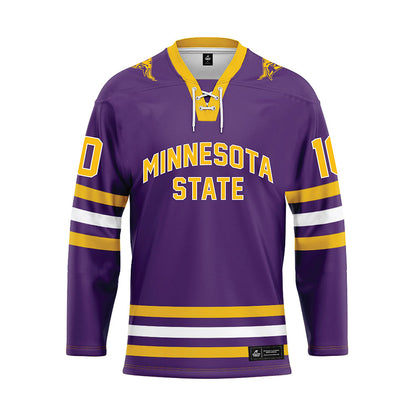 Minn. St. - NCAA Women's Ice Hockey : Zoe Lopez - Purple Hockey Jersey-0
