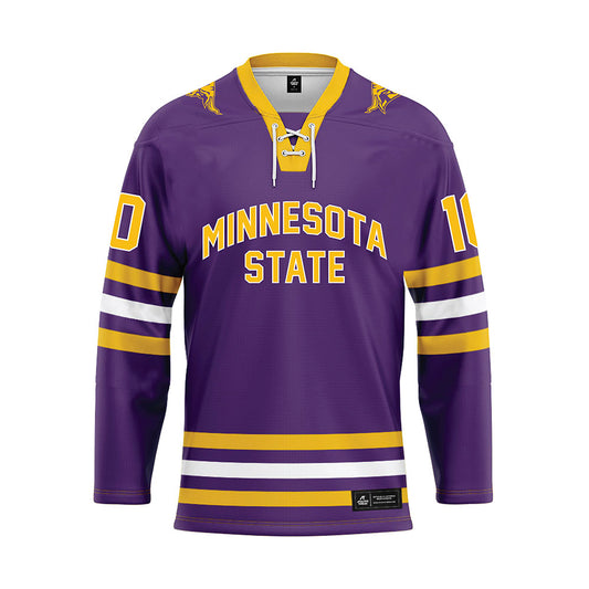 Minn. St. - NCAA Women's Ice Hockey : Zoe Lopez - Purple Hockey Jersey-0