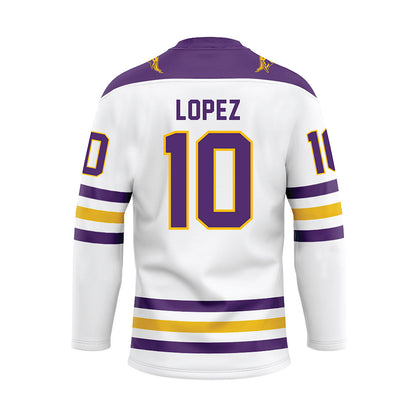 Minn. St. - NCAA Women's Ice Hockey : Zoe Lopez - White Hockey Jersey-1