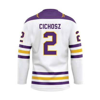 Minn. St. - NCAA Women's Ice Hockey : Mika Cichosz - White Hockey Jersey-1